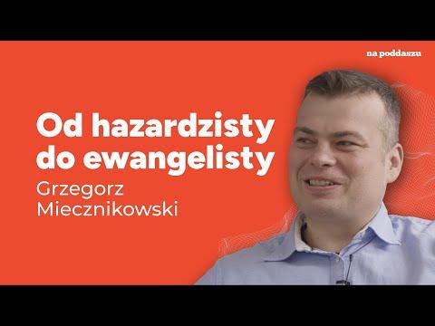 Grzegorz Miecznikowski podczas składania świadectwa w programie Na Poddaszu